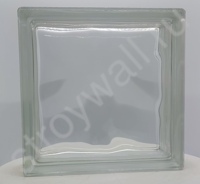 Стеклоблок Vitrablok Волна прозрачный 190х190х80мм